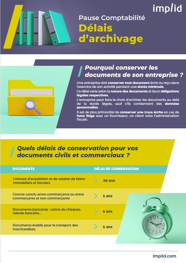Obligations archivage en entreprise