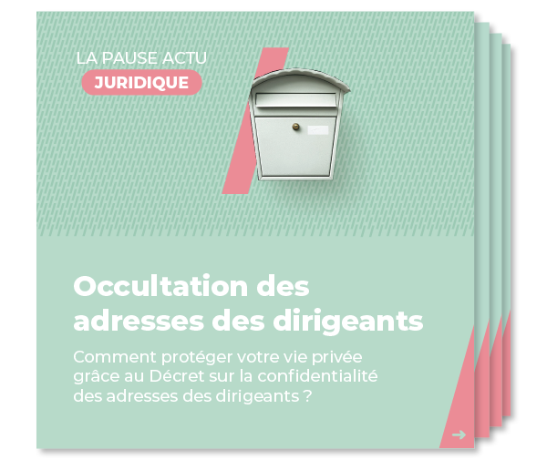 Mockup slider Pause actu - Occultation des adresses des dirigeants